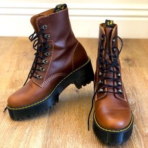 Dr. Martens Leona Lace-Up Platform Boots